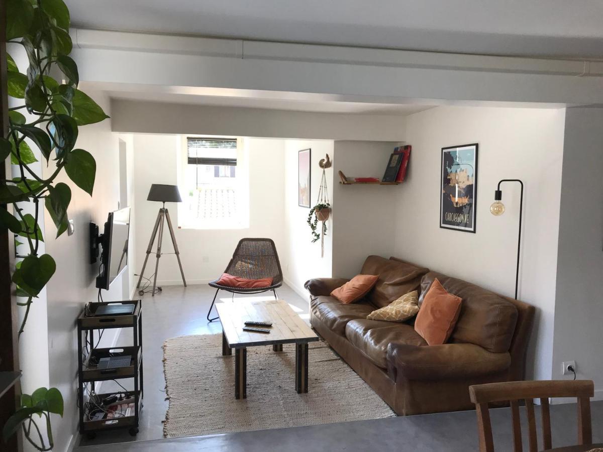 Appartement climatisé avec terrasse Carcassonne Extérieur photo